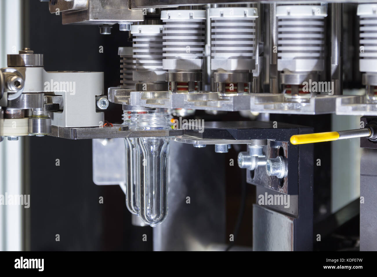 Pet Preform In Pet Bottles Blowing The Plastic Bottle Blowing Machine Heating Process For Plastic Bottle Process Stock Photo Alamy