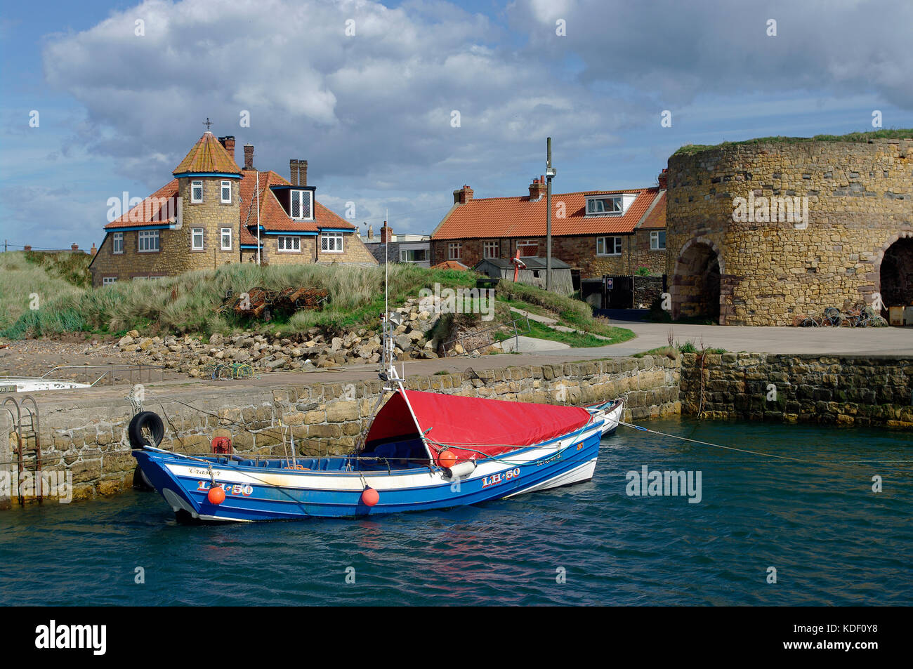 Beadnell Harbour, Northumberland Stock Photo