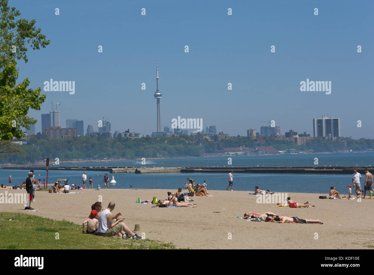 Sunnyside Boardwalk Toronto Stock Photo
