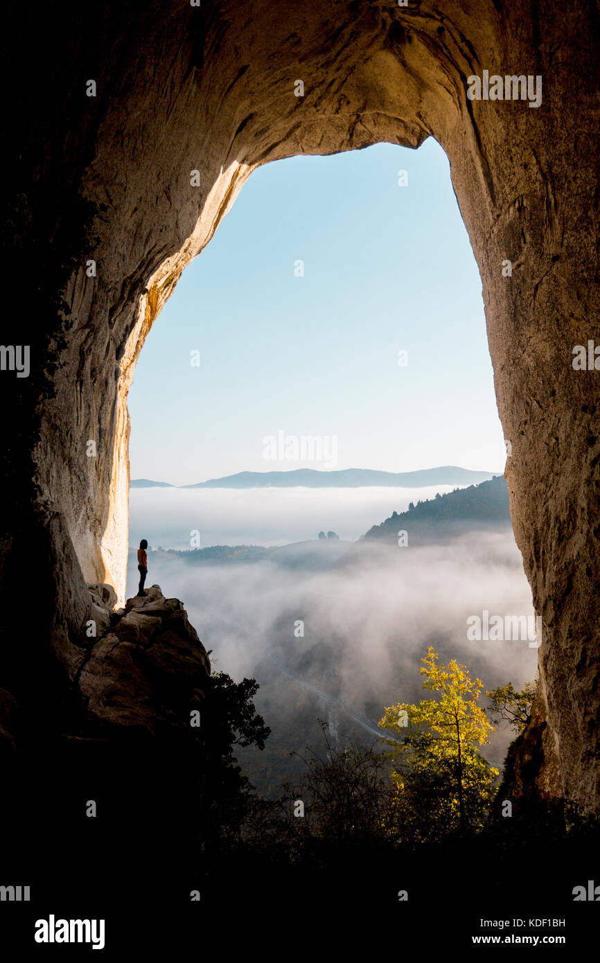 Aitzulo cave, Araotz, Basque Country Stock Photo