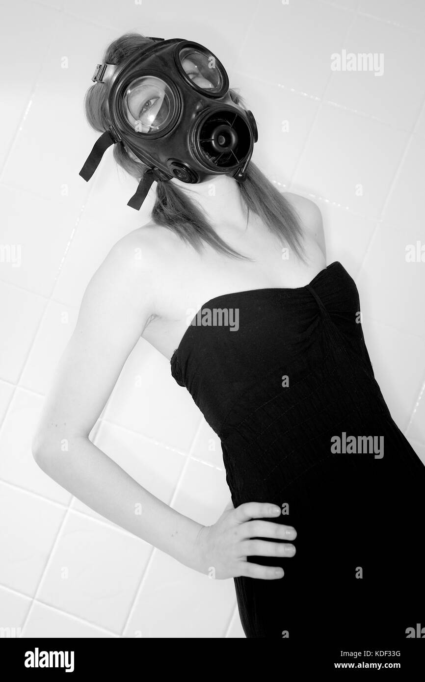 Gas Mask Fashion Photography