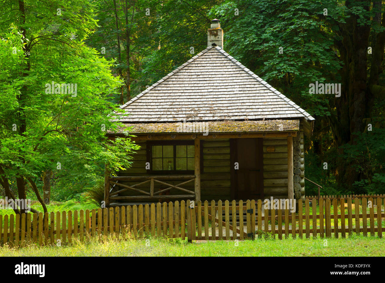 Interrorer Cabin Olympic National Forest Washington Stock Photo