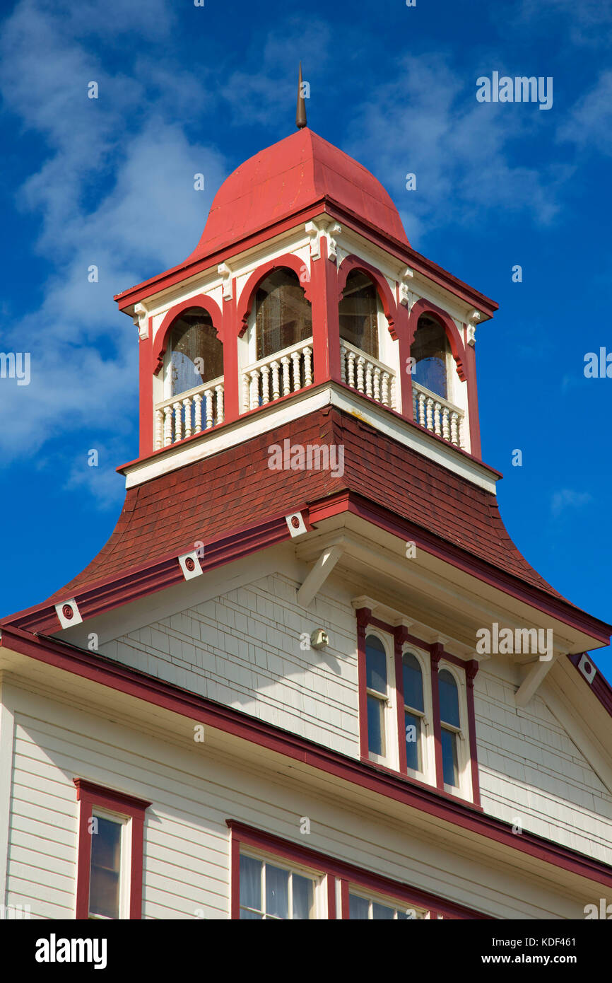 Dungeness Schoolhouse, Dungeness, Clallam County, Washington Stock Photo