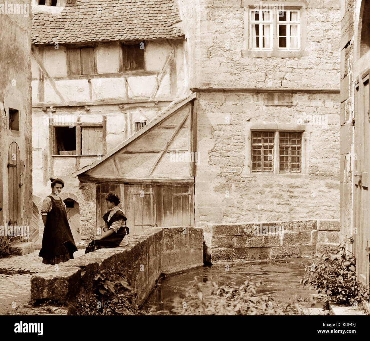 Rothenburg, Germany, early 1900s Stock Photo