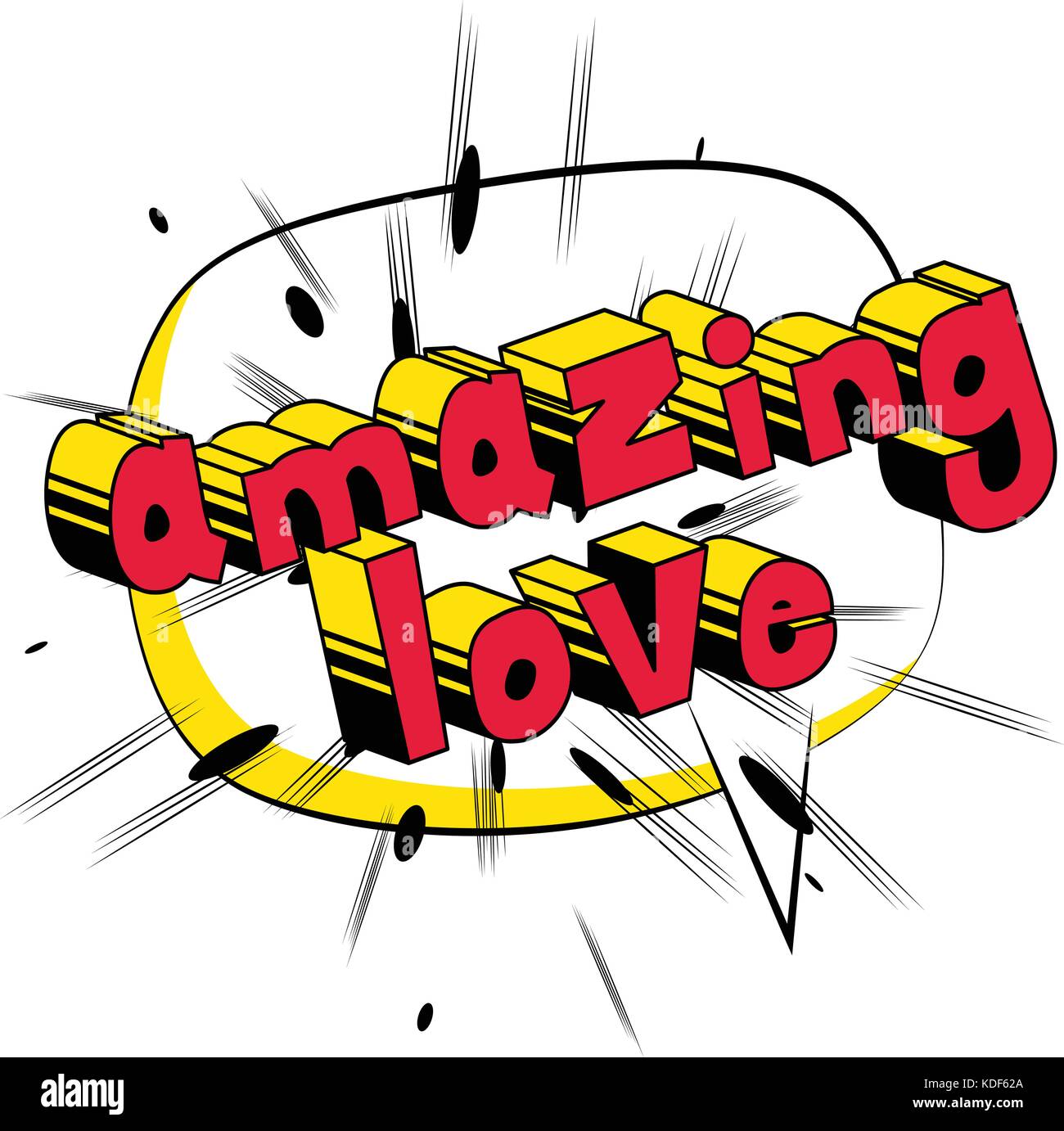 Amazing Love Comic Book Style Word On Abstract Background Stock Vector Image And Art Alamy