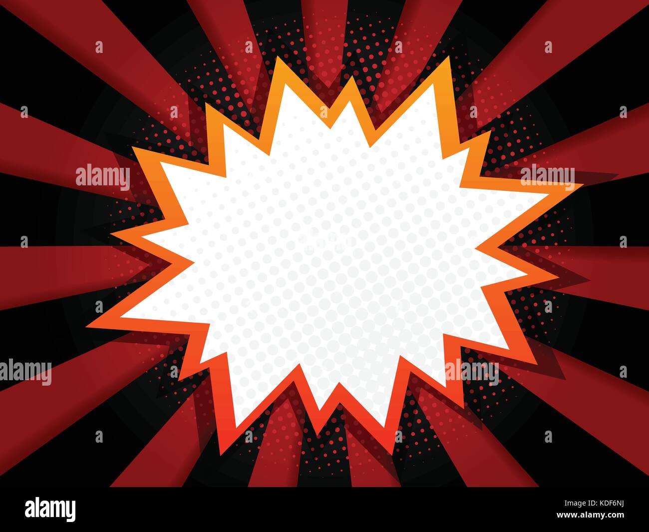 abstract blank speech bubble comic book, pop art style background ...