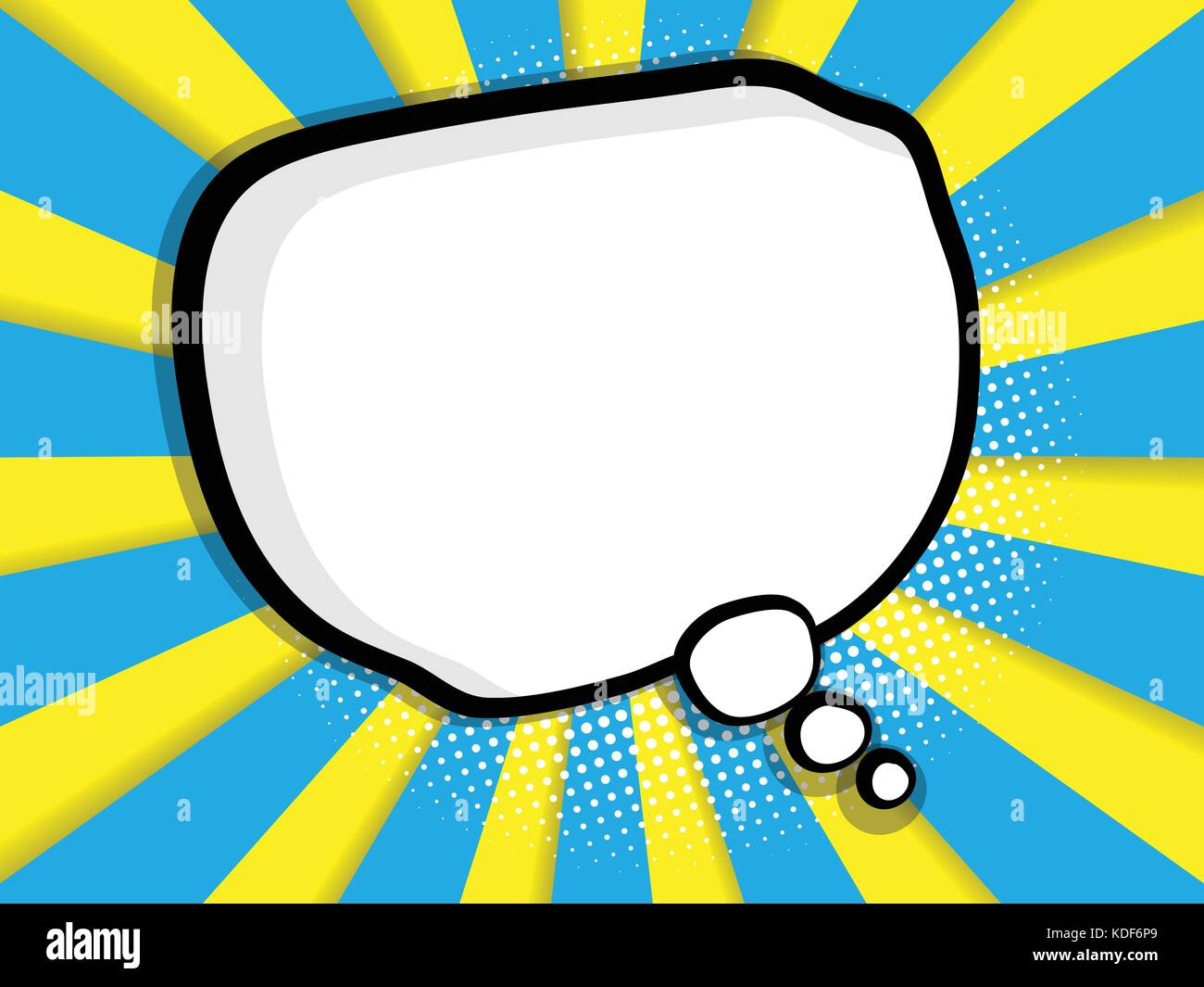 abstract blank speech bubble comic book, pop art style background ...