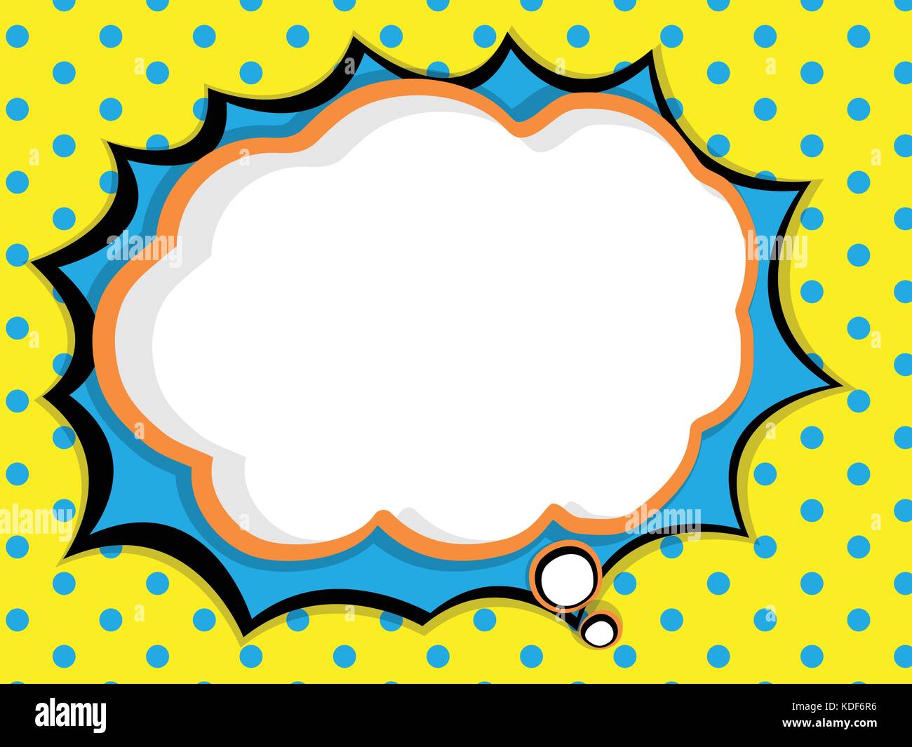 abstract blank speech bubble comic book, pop art style background ...