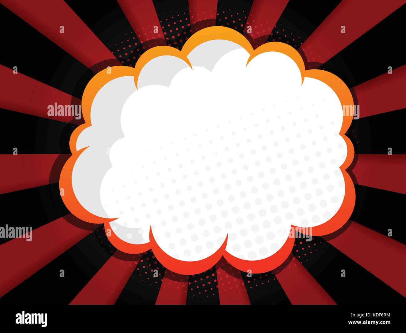 abstract blank speech bubble comic book, pop art style background ...