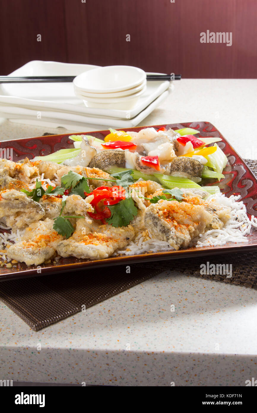 deep fried fish Stock Photo - Alamy