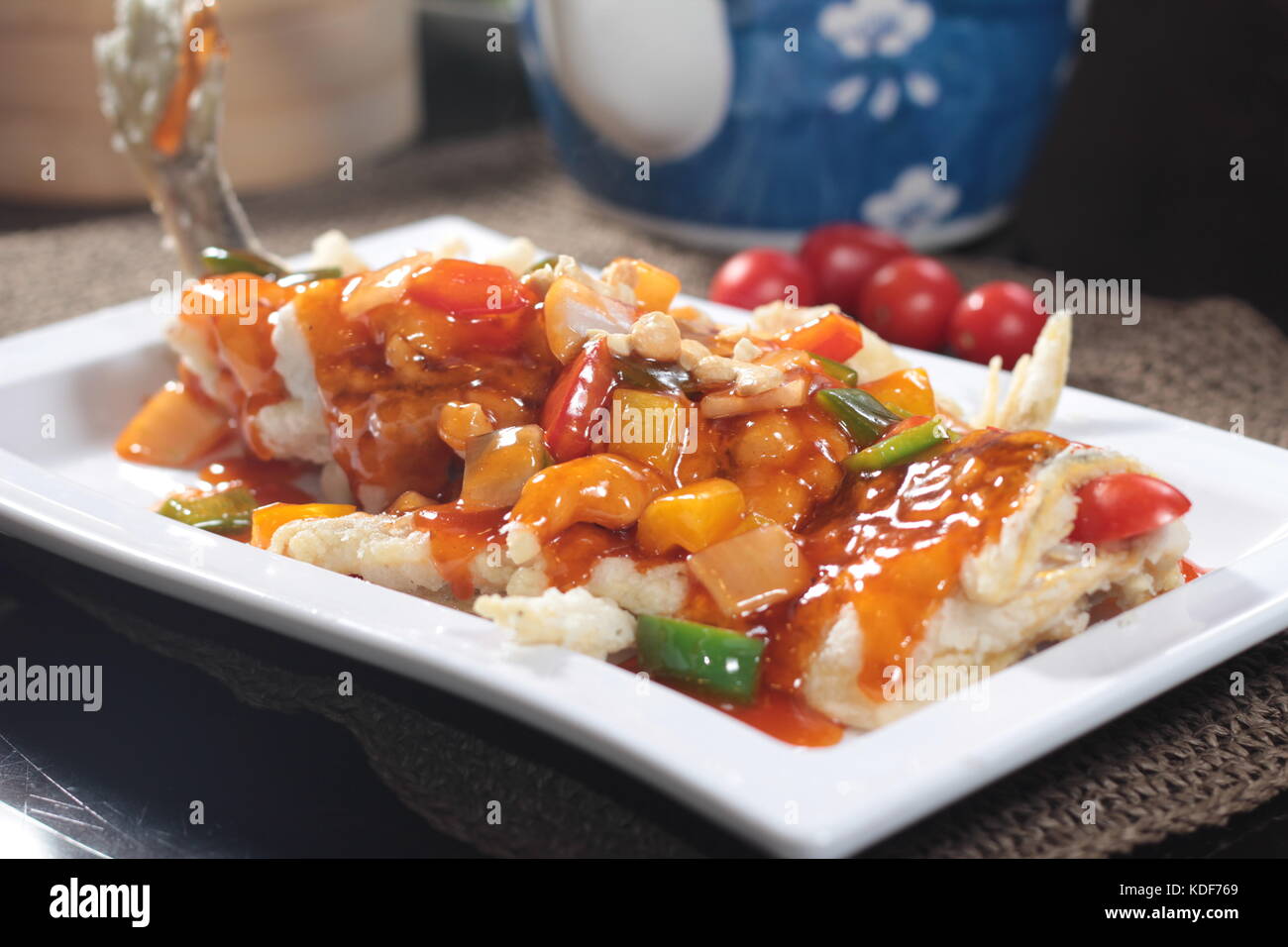 deep fried fish Stock Photo - Alamy