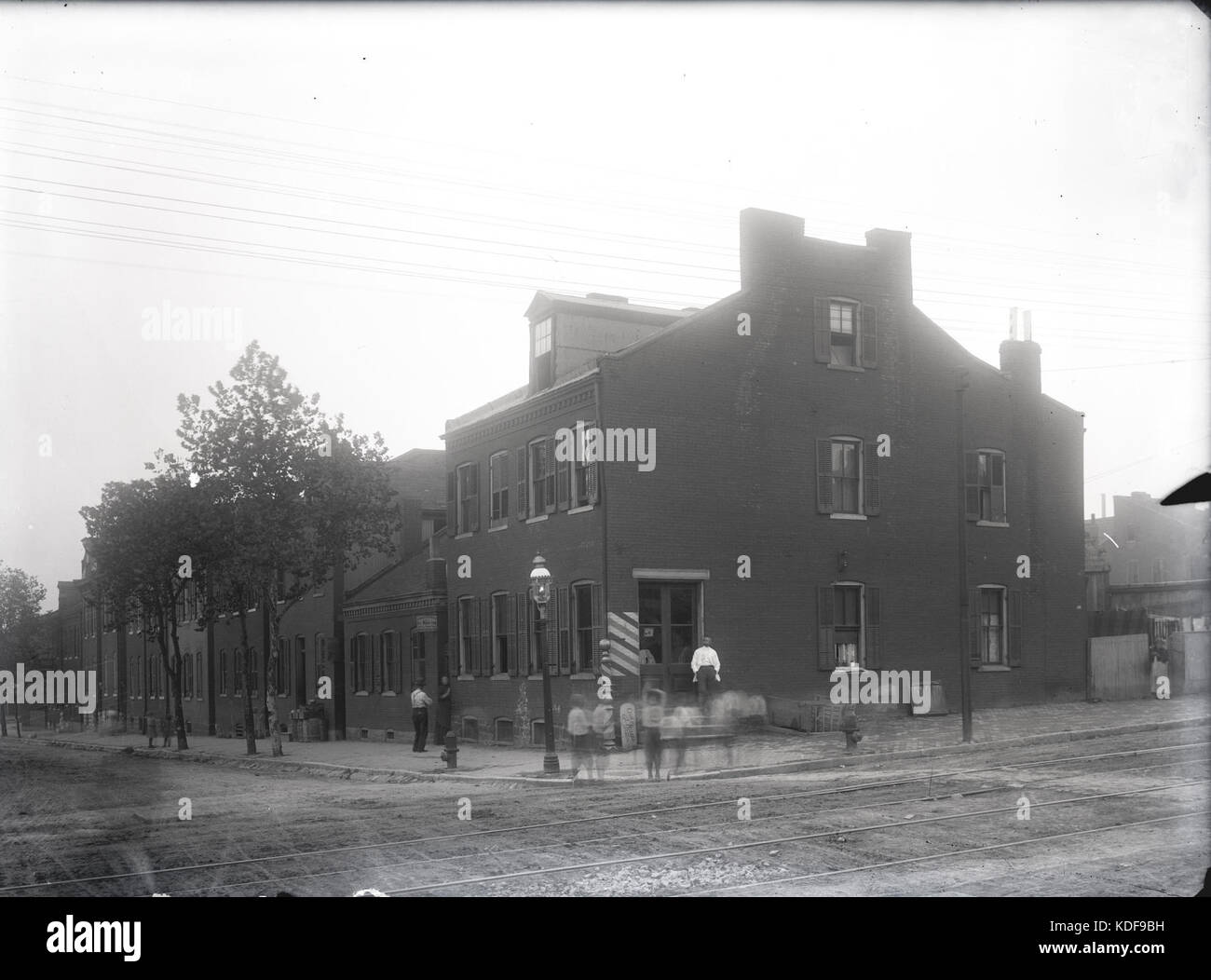Russell and Menard, southwest corner Stock Photo - Alamy