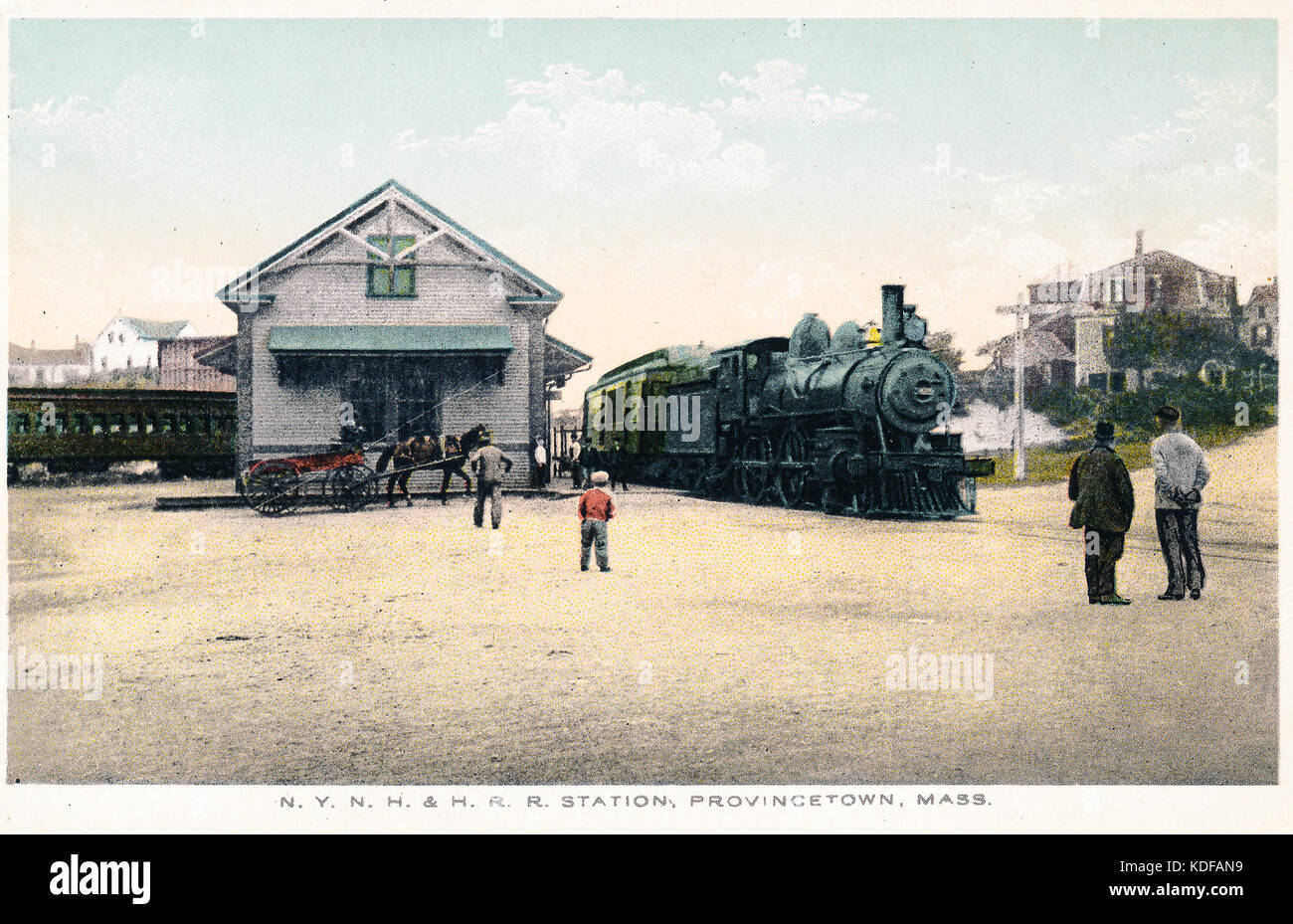 N.Y., N.H. & H. Station, Provincetown, Mass Stock Photo Alamy