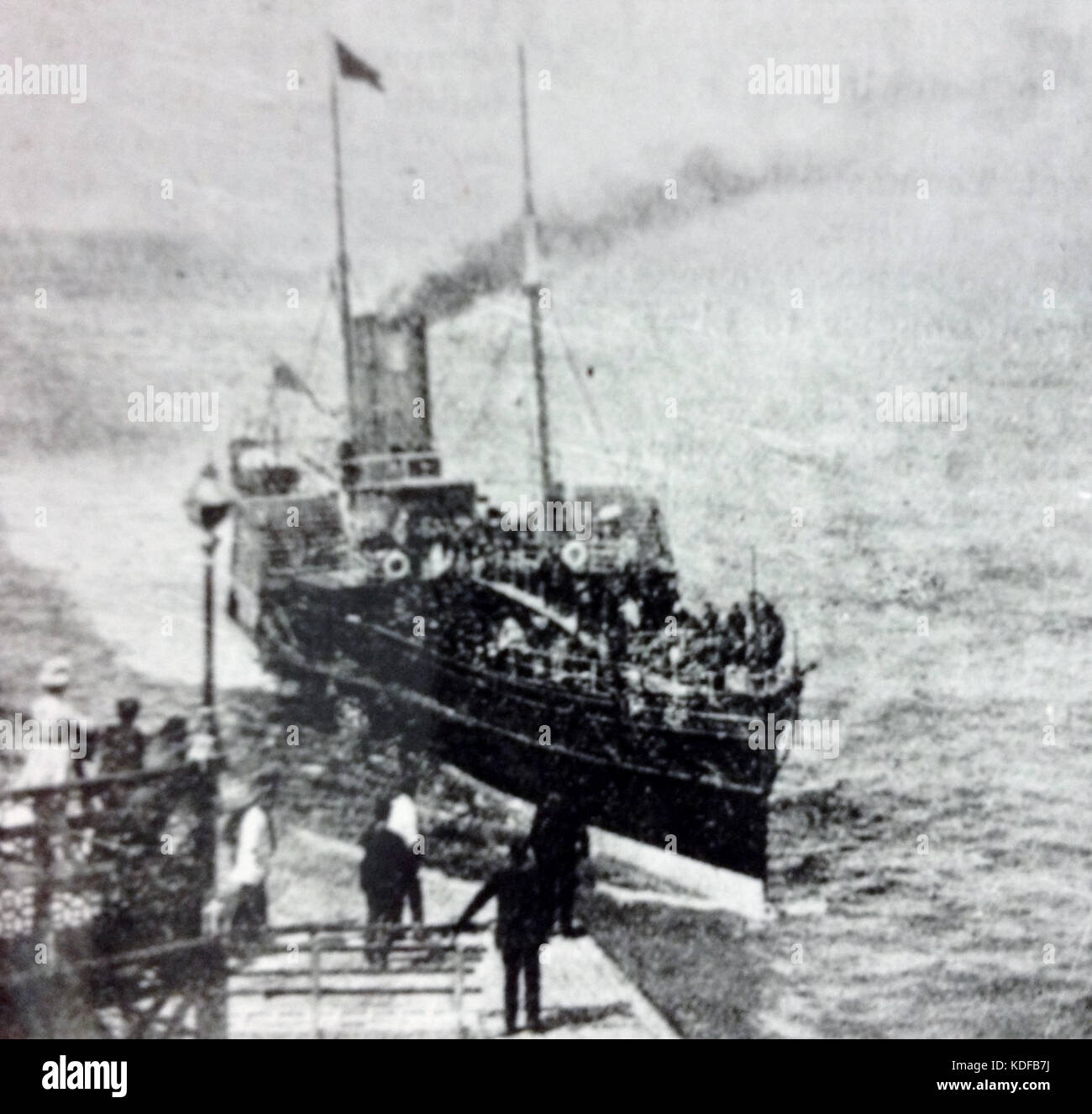 SS Tynwald arriving at Llandudno Stock Photo Alamy