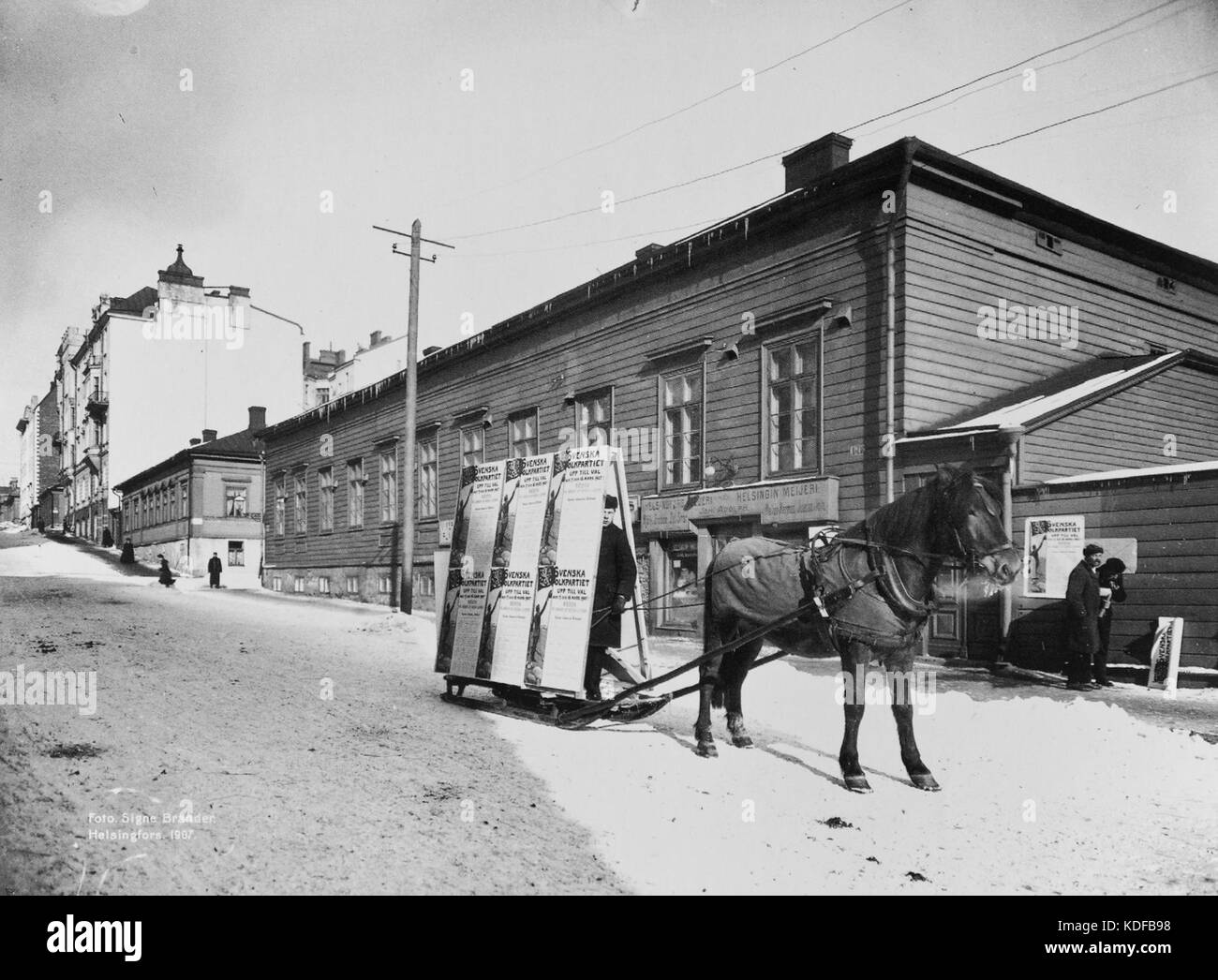 Mariankatu 13, Helsinki 1907 Stock Photo