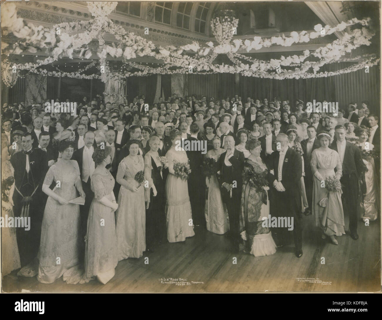 IODE Rose Ball, King Edward Hotel, Toronto, Feb 28, 1911 (HS85 10 23682) Stock Photo