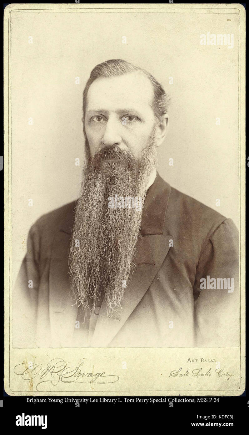 Joseph F. Smith bust portrait Stock Photo Alamy