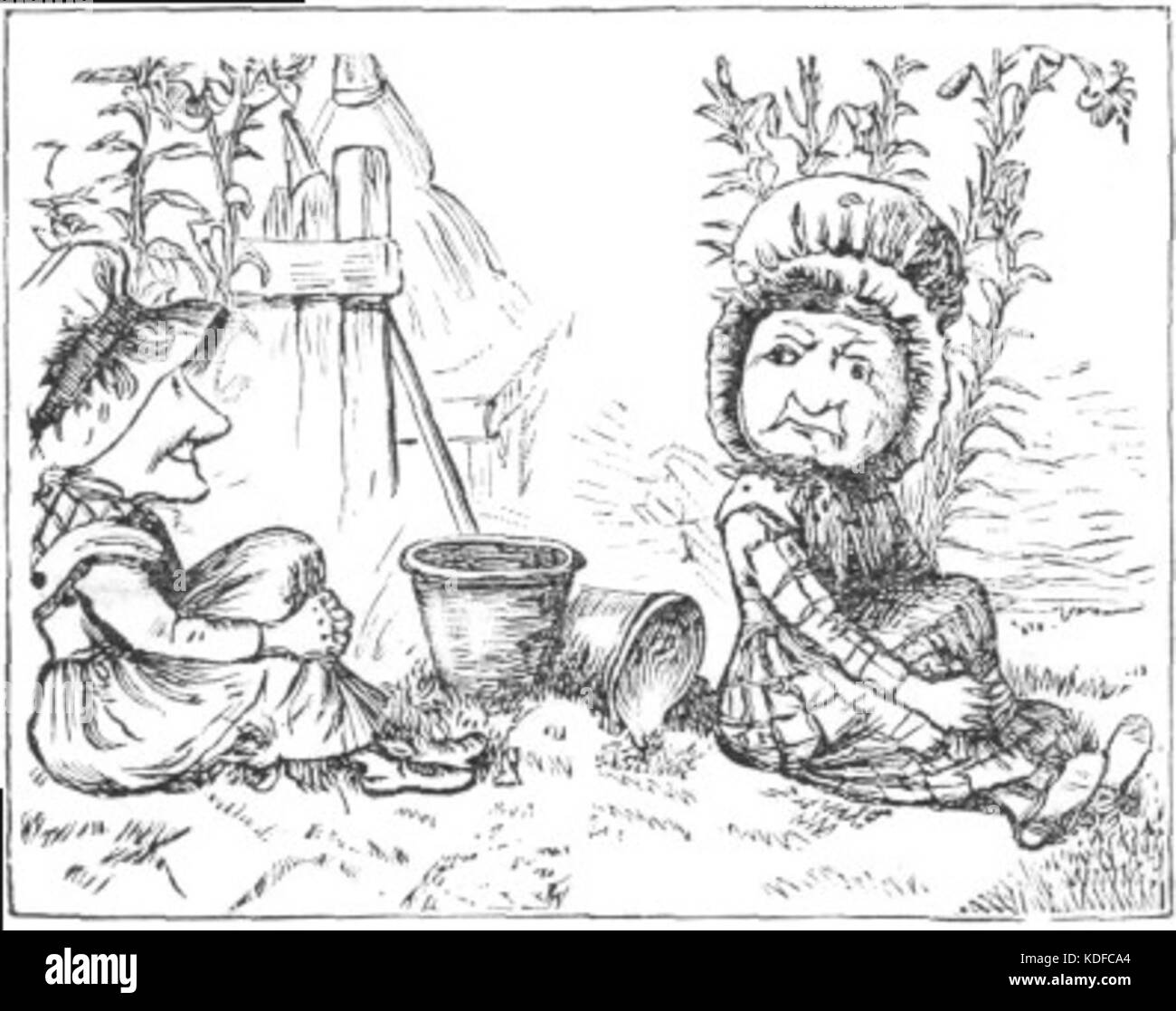 Bonnets and hats Black and White Stock Photos & Images - Alamy