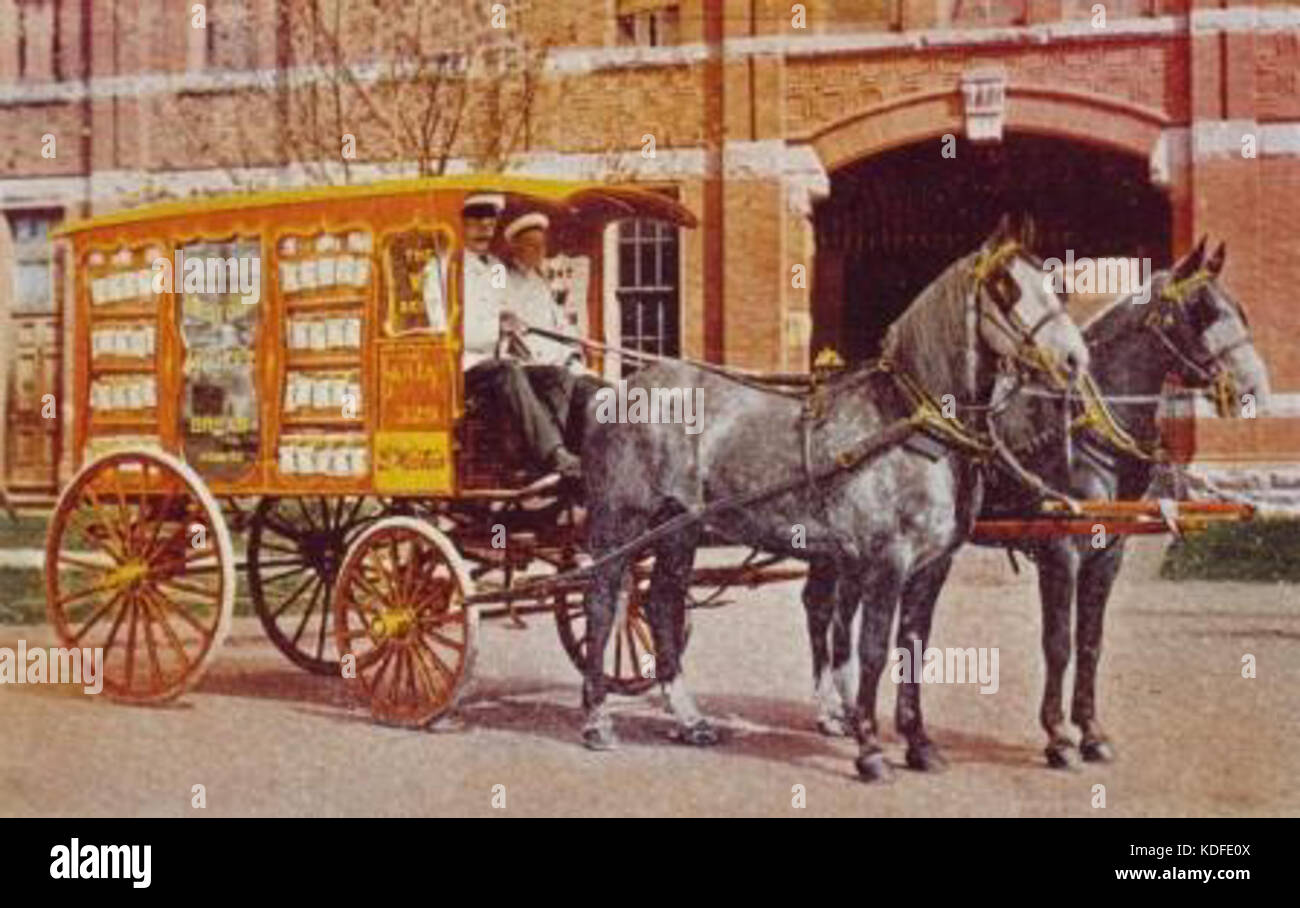Model Bakery bread wagon Toronto ca 1908 Stock Photo Alamy