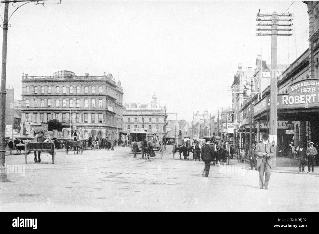 Picturesque New Zealand Queen Street, Auckland Stock Photo Alamy