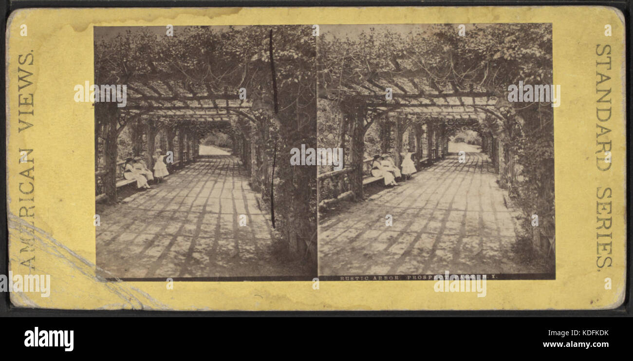 Rustic Arbor, Prospect Park, N.Y, from Robert N. Dennis collection of