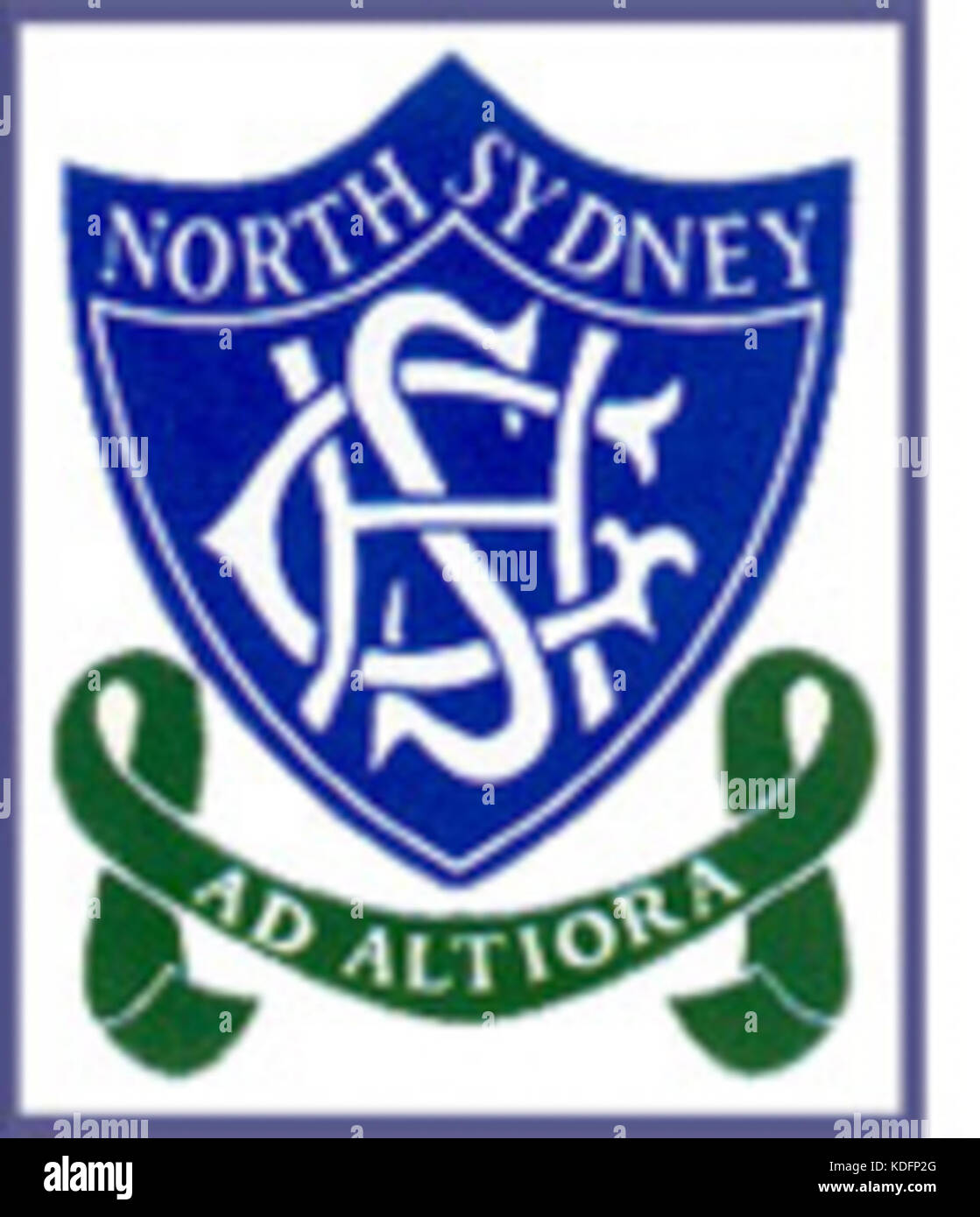 North Sydney Girls High logo Stock Photo Alamy