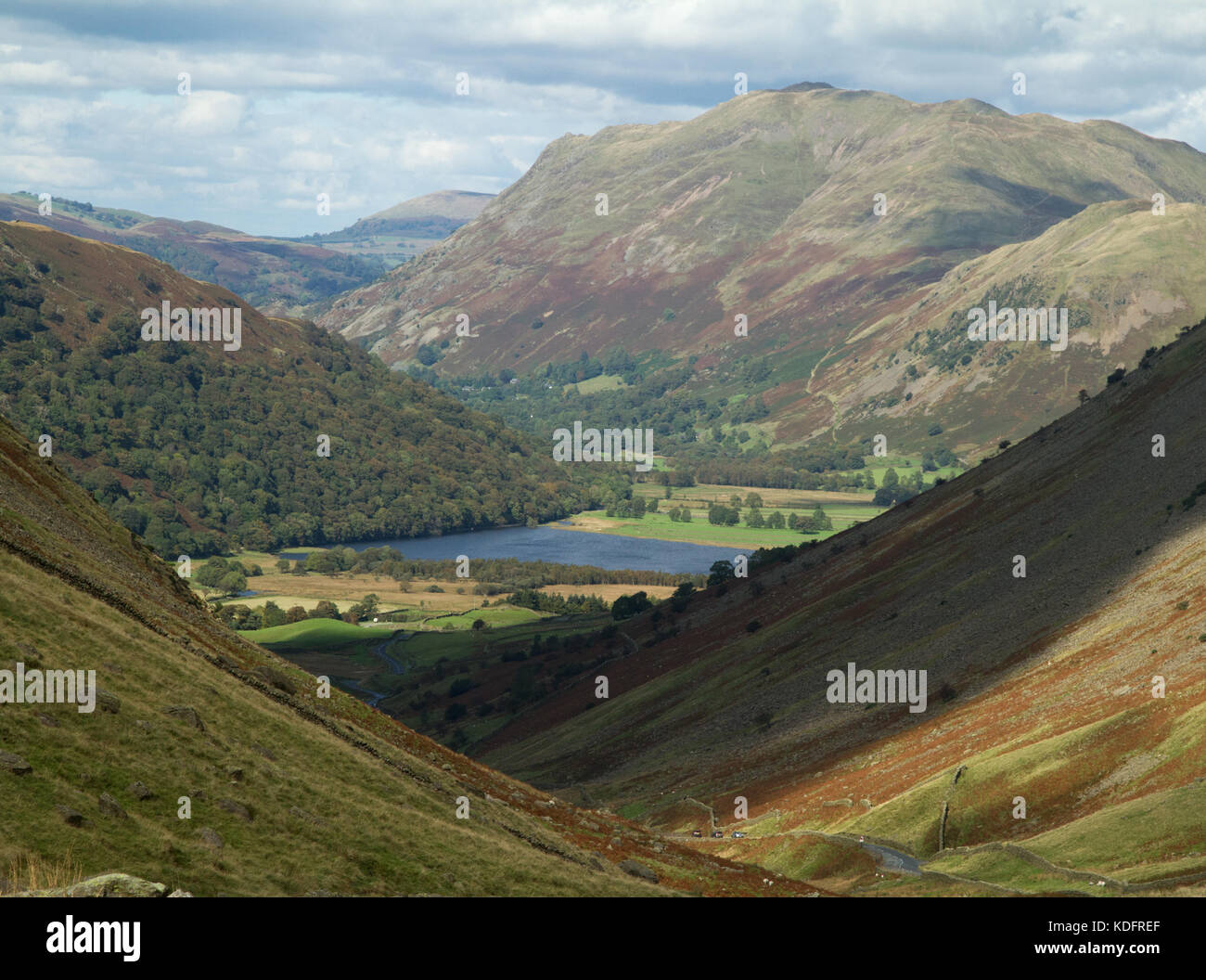 View Down Kirkstone Pass, UK Lake District, Cumbria Stock Photo Alamy