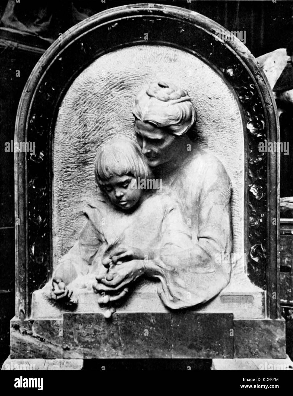 Schevill Karl Bitter Mrs Charles R Crane with boy Stock Photo - Alamy