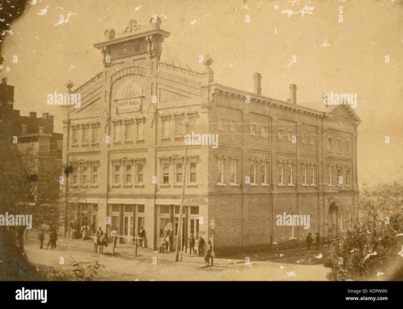 Huntsville City Hall 1882 Stock Photo Alamy
