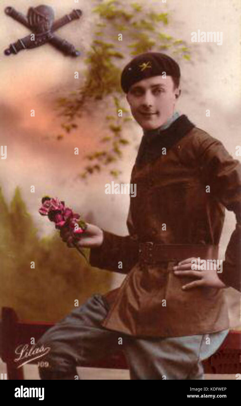 Militaire un soldat 1915 Stock Photo - Alamy