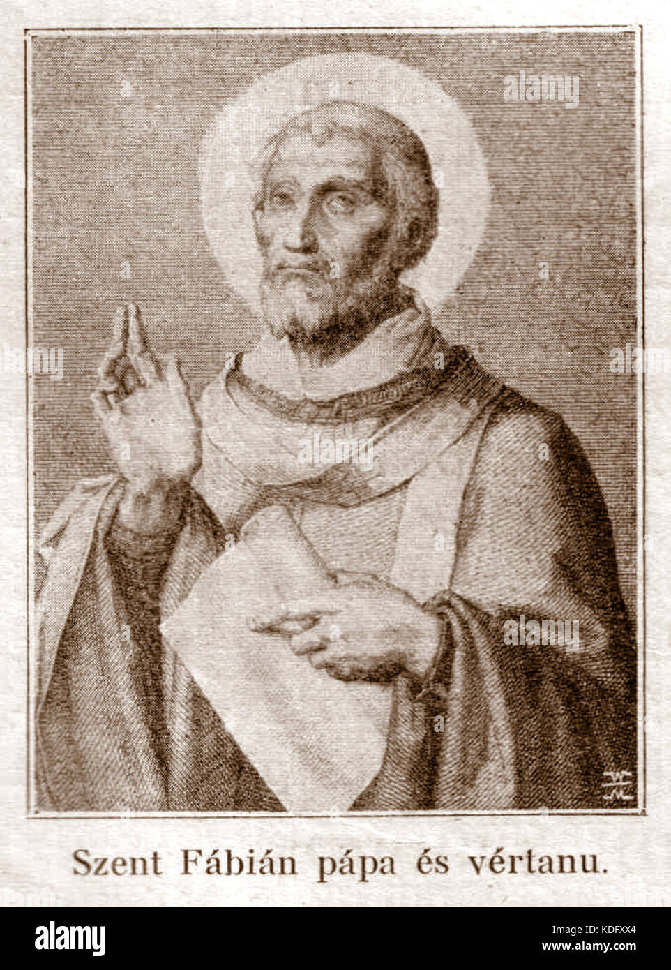 Pope Fabian 1a Stock Photo