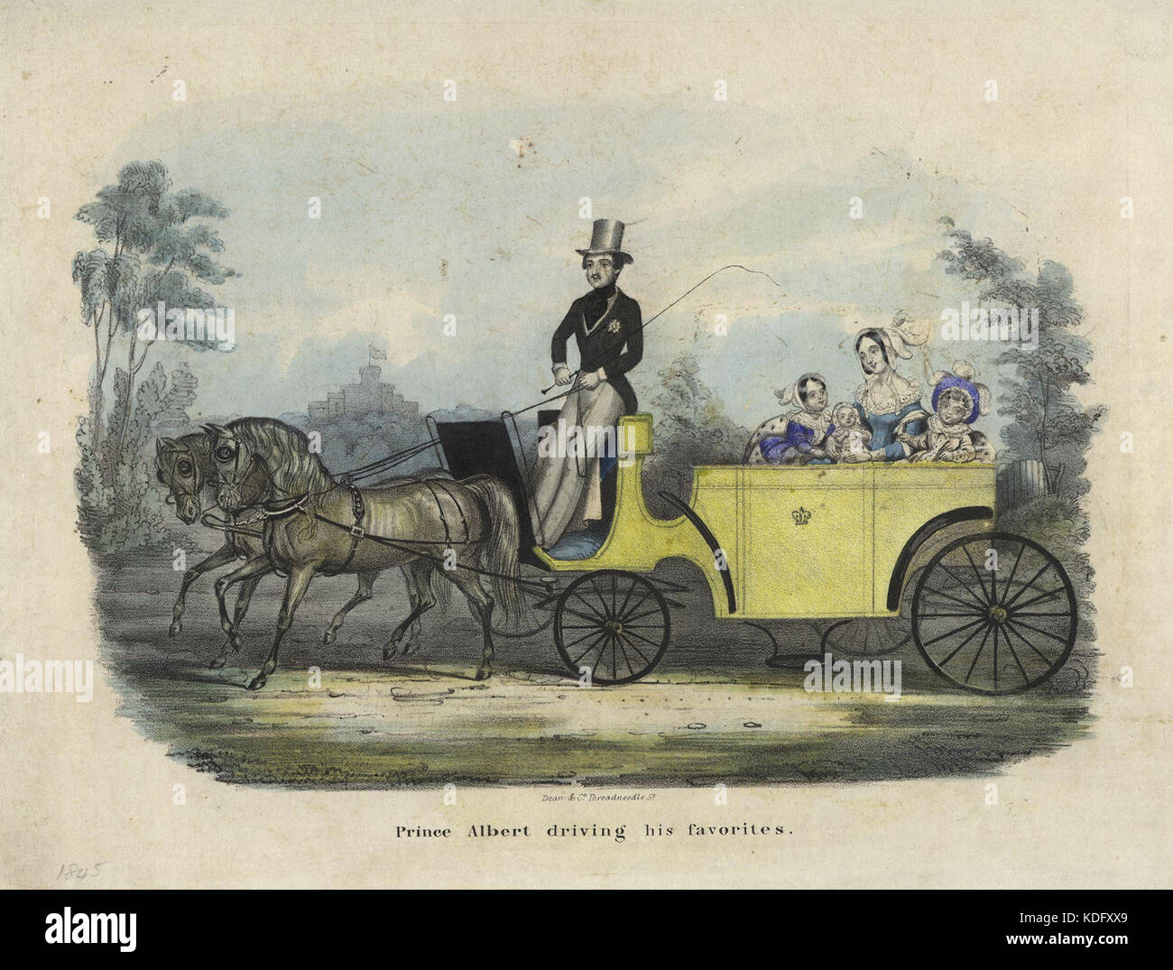 Prince Albert driving his favorites from NPG Stock Photo Alamy