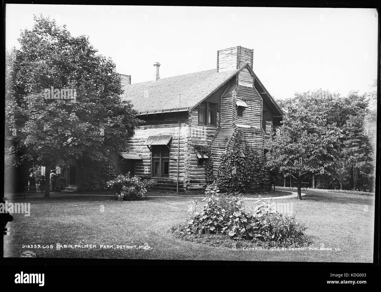 Log cabin Palmer Park Detroit 4a27367a Stock Photo Alamy
