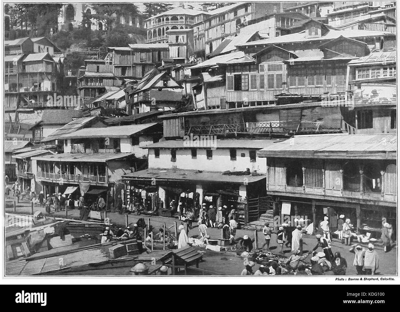 Capital of himachal pradesh Black and White Stock Photos & Images - Alamy