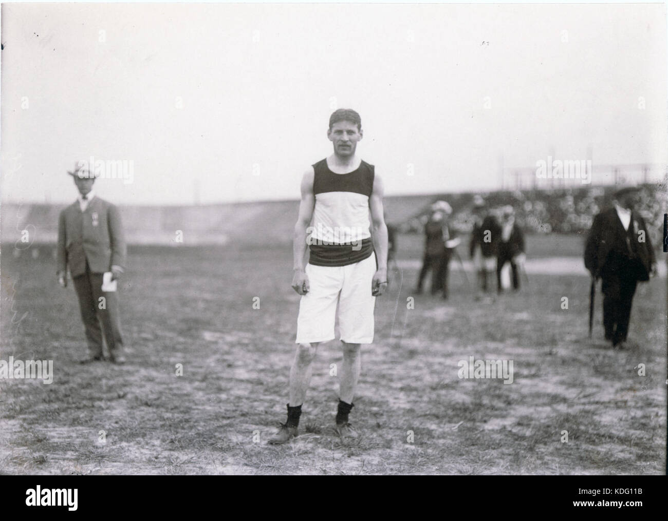 John Runge of Berlin, Germany, winner of the 880 yard handicap race at the 1904 Olympics Stock Photo