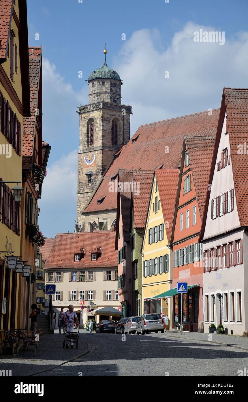 historische Stadt Dinkelsbühl Stock Photo