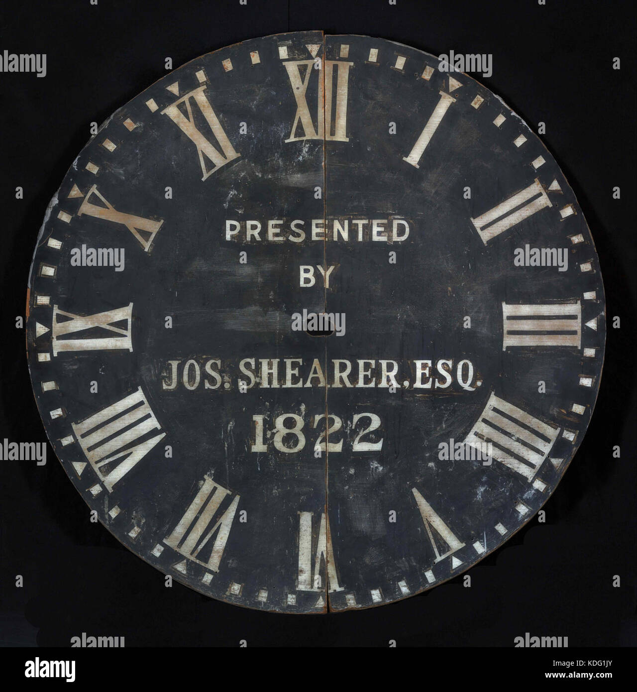 Pittsfield Town Clock Face Google Art Project Stock Photo Alamy