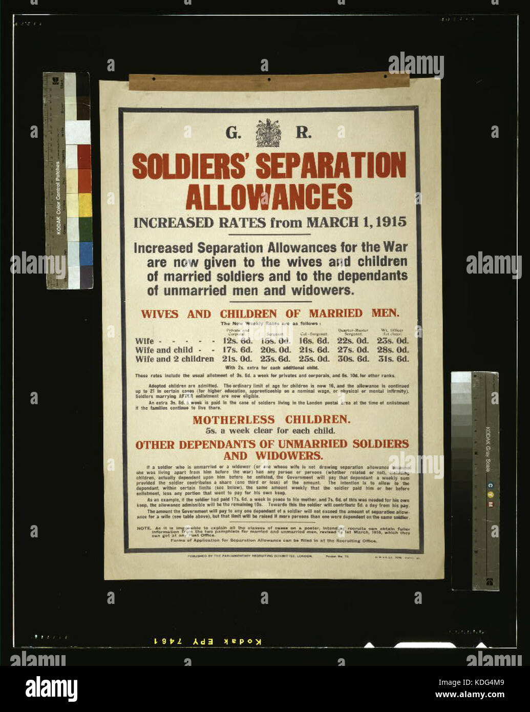 War allowances hi-res stock photography and images - Alamy