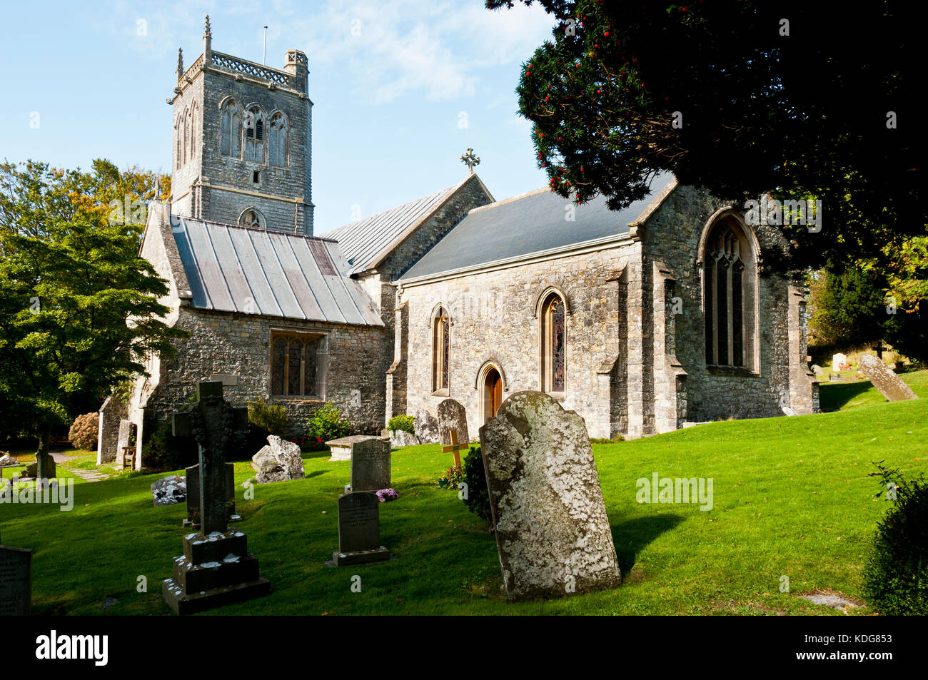 church-of-st-michael-brent-knoll-somerset-england-stock-photo-alamy