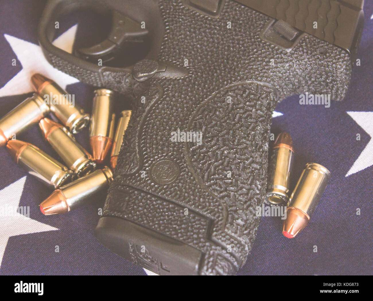 Gun issues and firearm laws with M&P Shield handgun firearm for