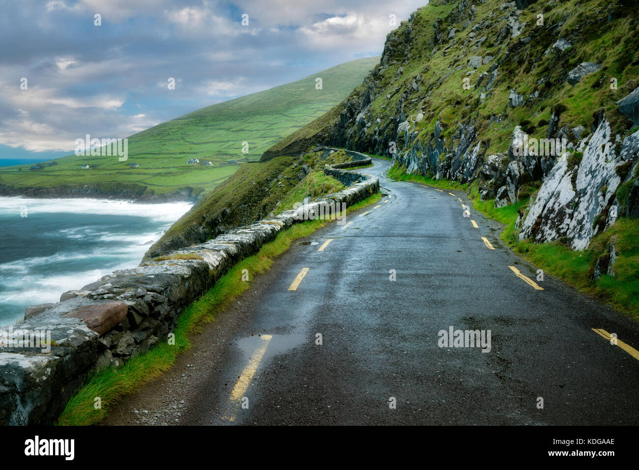 Slea Head road. County Kerry, Ireland Stock Photo