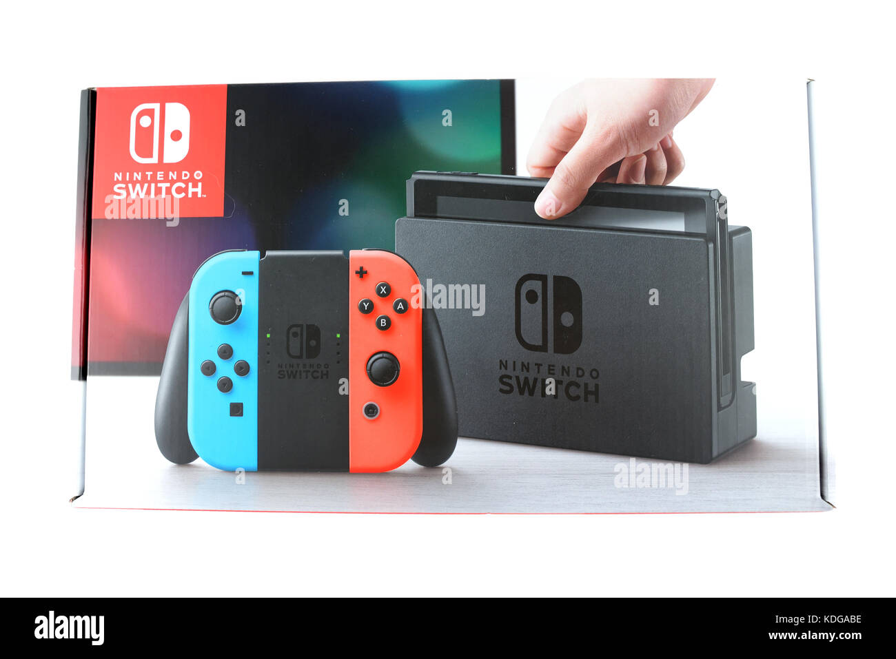 Nintendo Switch And Small Nintendo Switch Lite Comparison Of Two Handheld  Game Consoles Stock Photo - Download Image Now - iStock