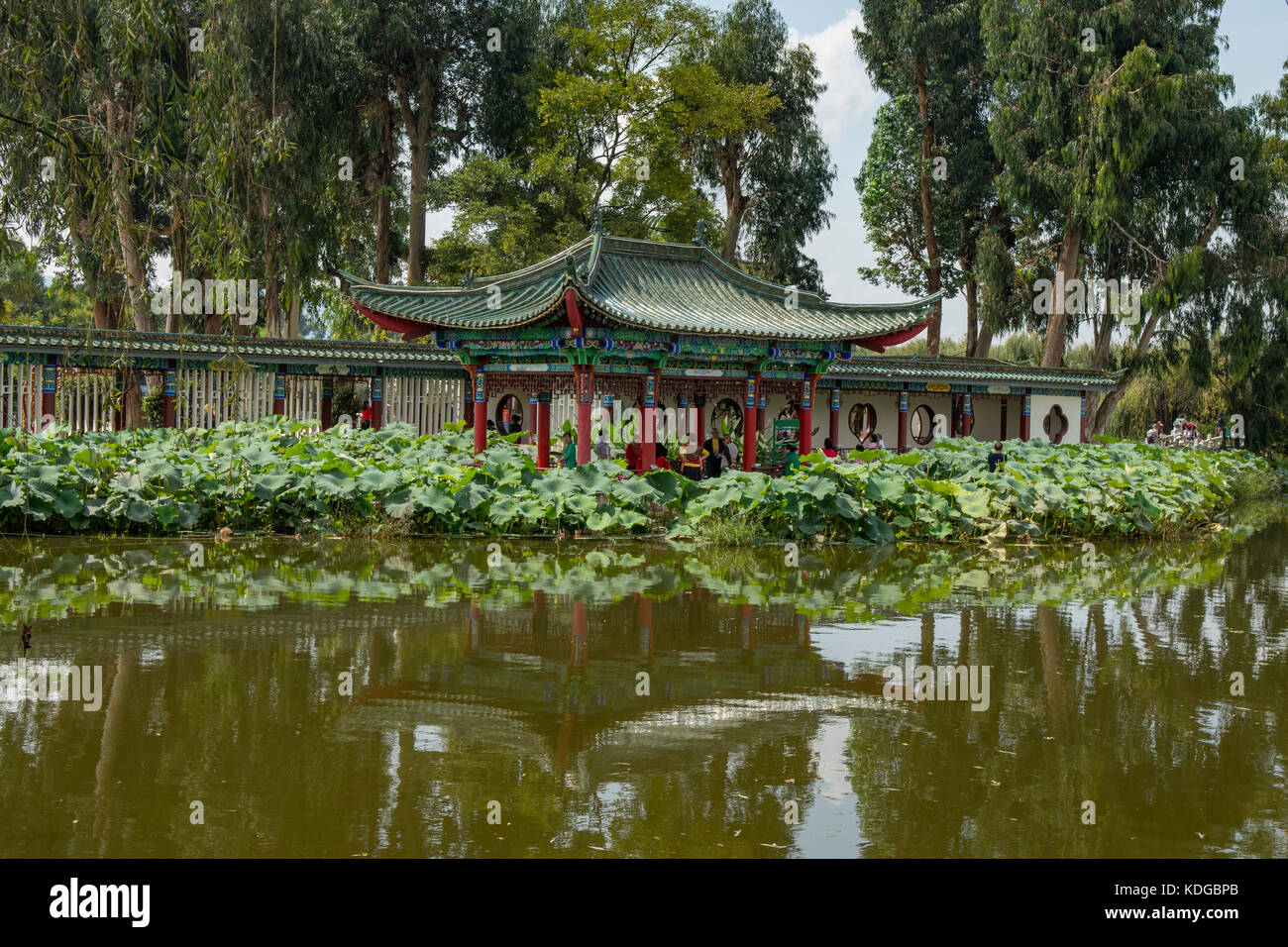 Louwailou Pavilion in Daguan Park, Kunming, Yunnan, China Stock Photo