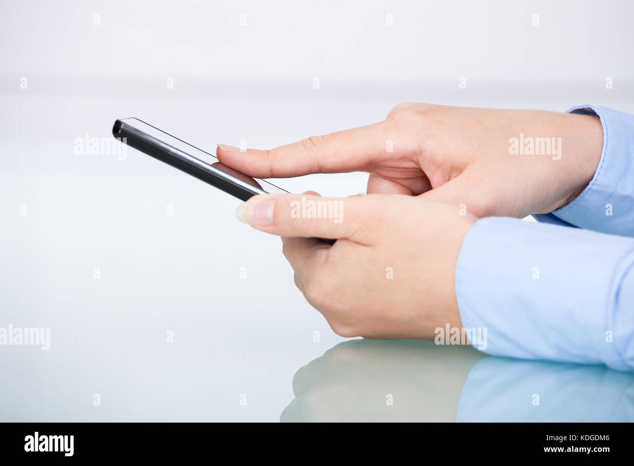 Phone smartphone office mobile touch screen hand hi-res stock ...