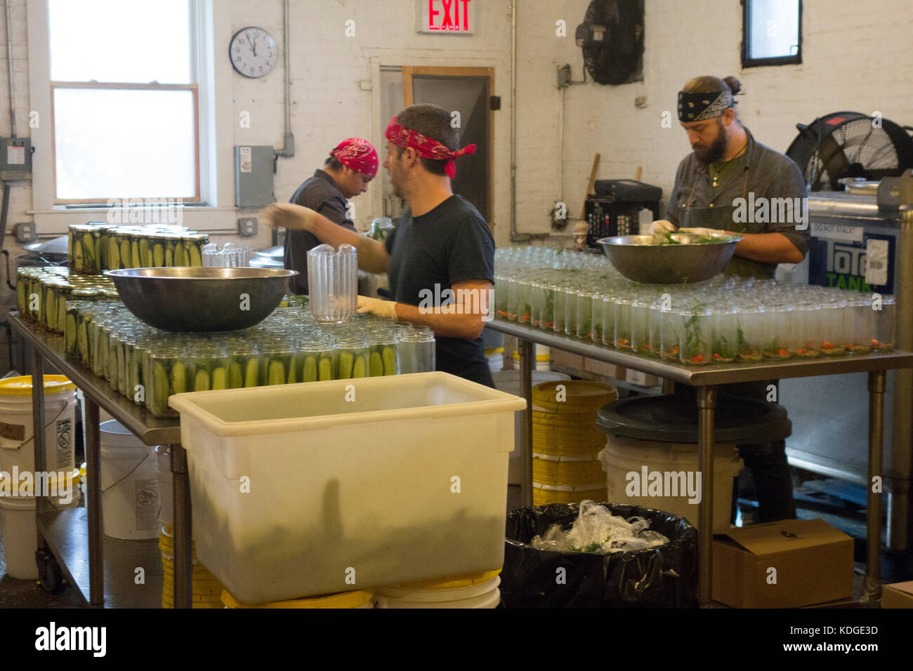 Brooklyn Brine pickles company NYC Stock Photo Alamy