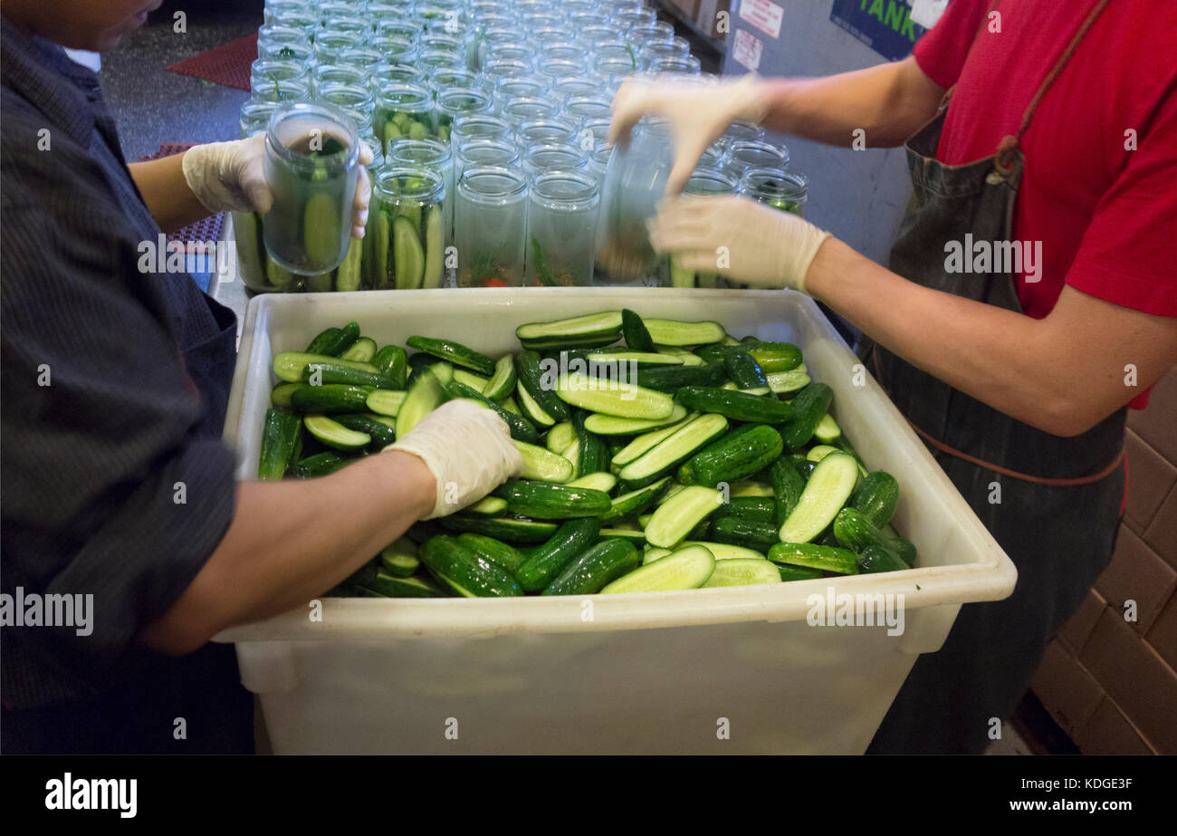 Brooklyn Brine pickles company NYC Stock Photo Alamy