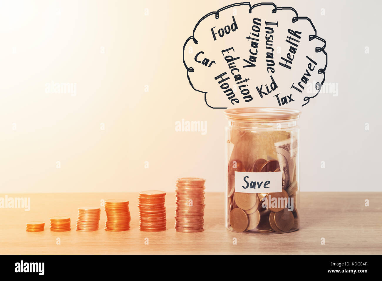 Saving money home hi-res stock photography and images - Alamy