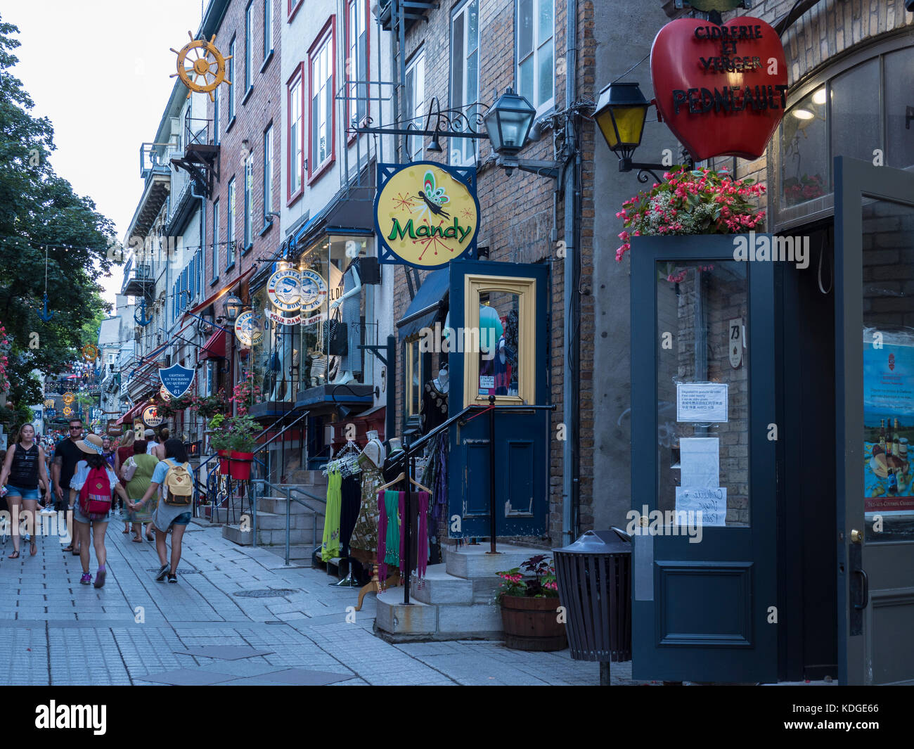Rue du PetitChamplain, Lower Vieux Quebec, Old Town, Quebec City