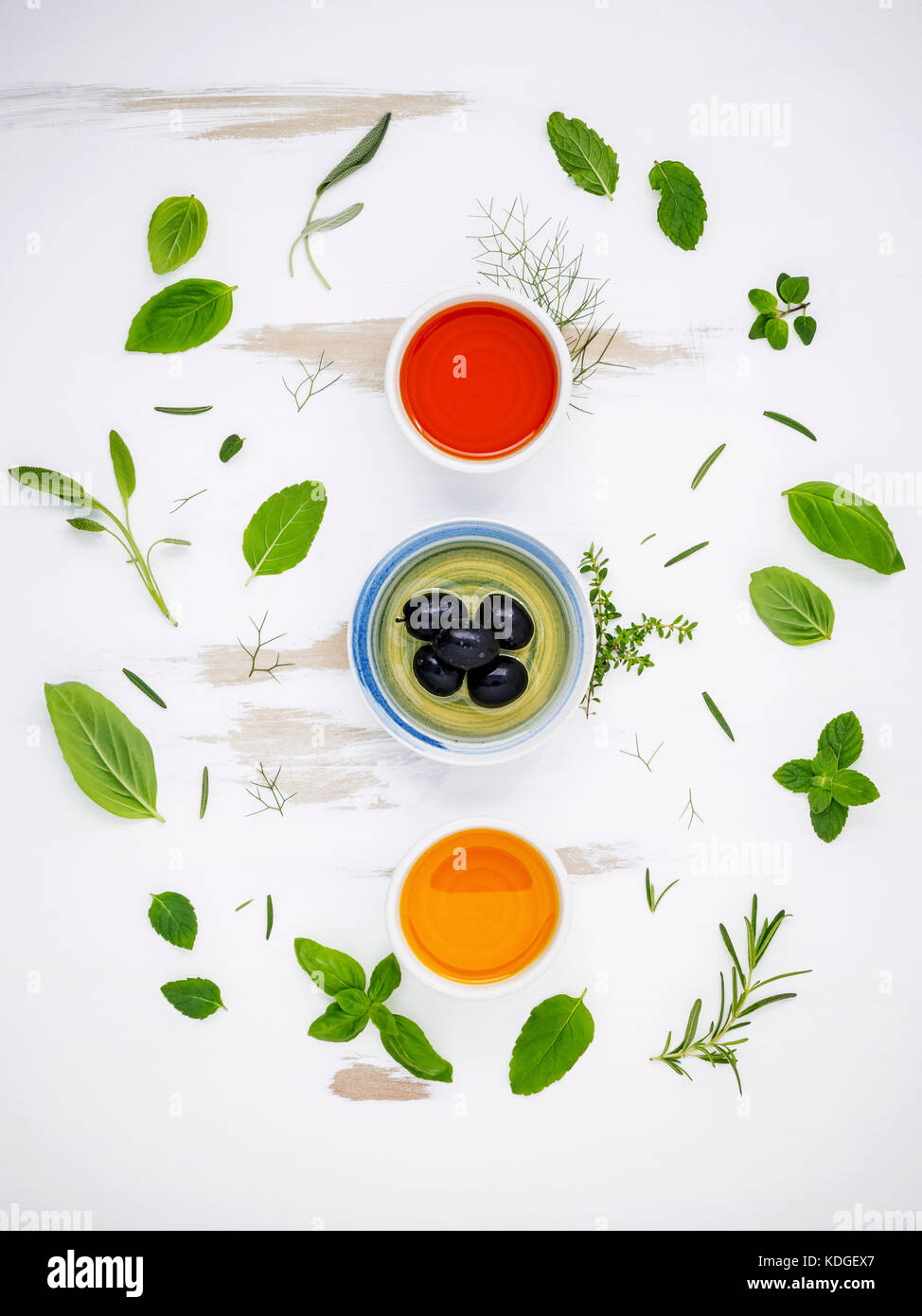 Different sorts of cooking oils. Olive oil flavored ,spice oils and