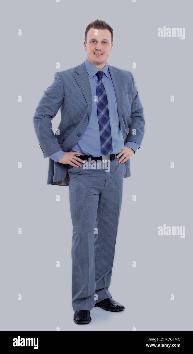 Portrait of a business man isolated on white background Stock Photo - Alamy
